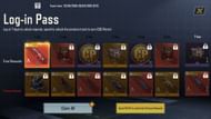 Log-in Pass rewards (Image via Activision)